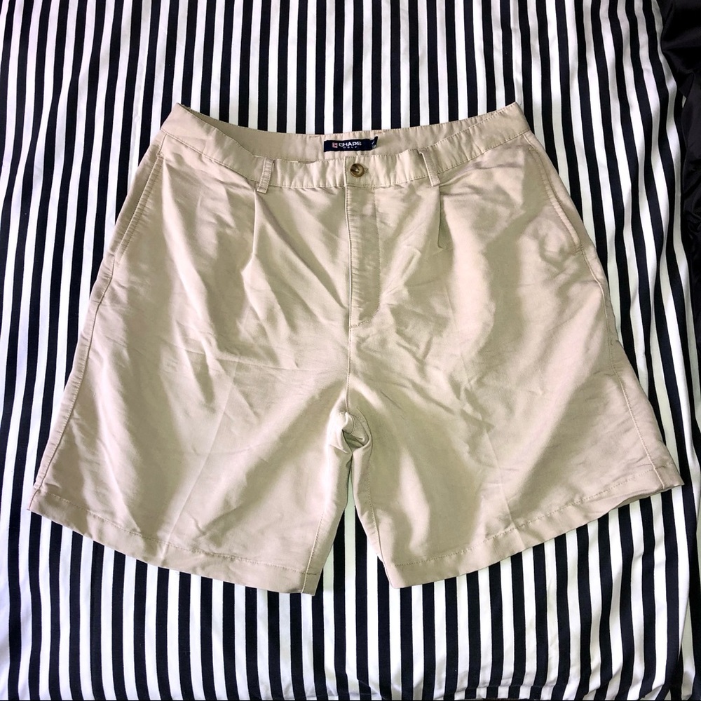 Chaps Golf Beige Tan Khaki Men’s Shorts Size 38 Preppy Business Casual